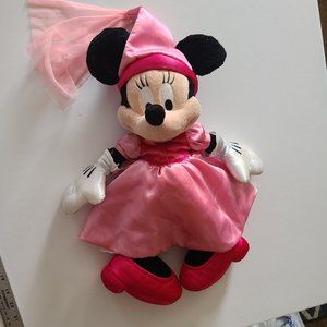 Disney Parks Original Minnie Mouse  Doll Pink Satin Magic Dress Hat